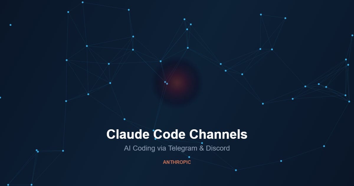 Anthropic Launches Claude Code Channels: AI Coding Comes to Telegram and Discord