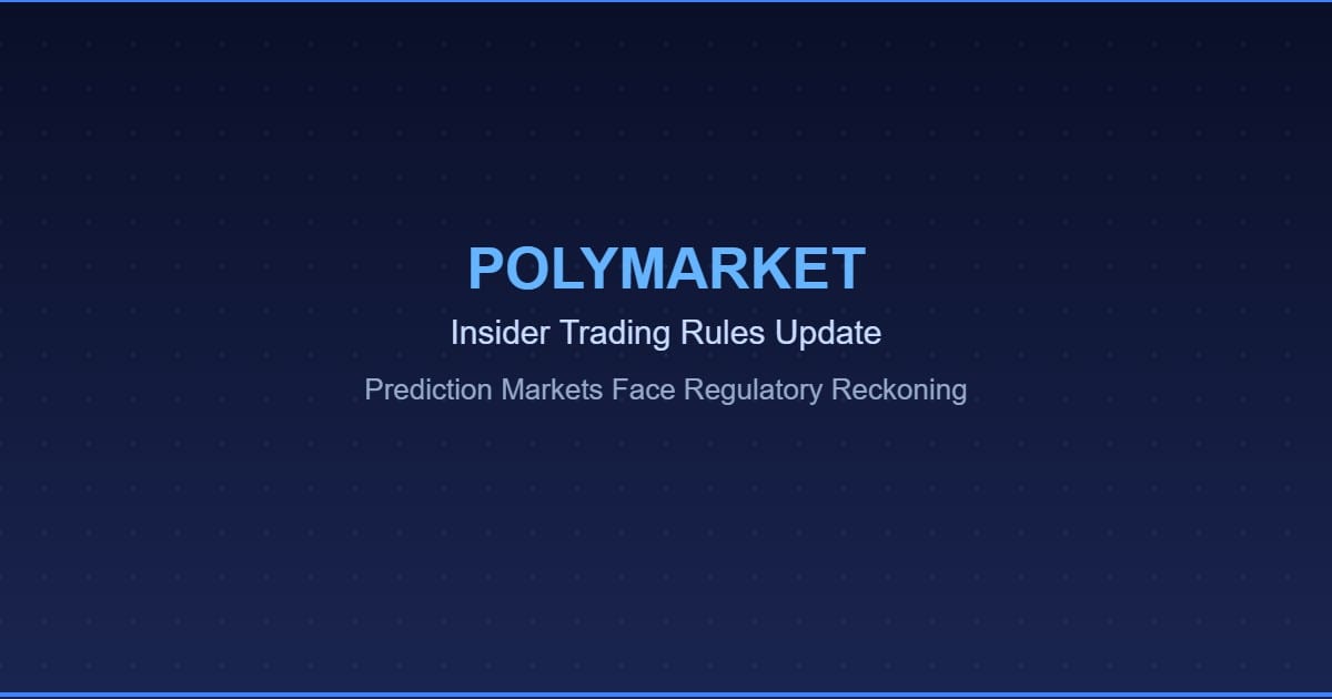 Polymarket and Kalshi Rush to Ban Insider Trading as Senators Introduce Prediction Markets Crackdown